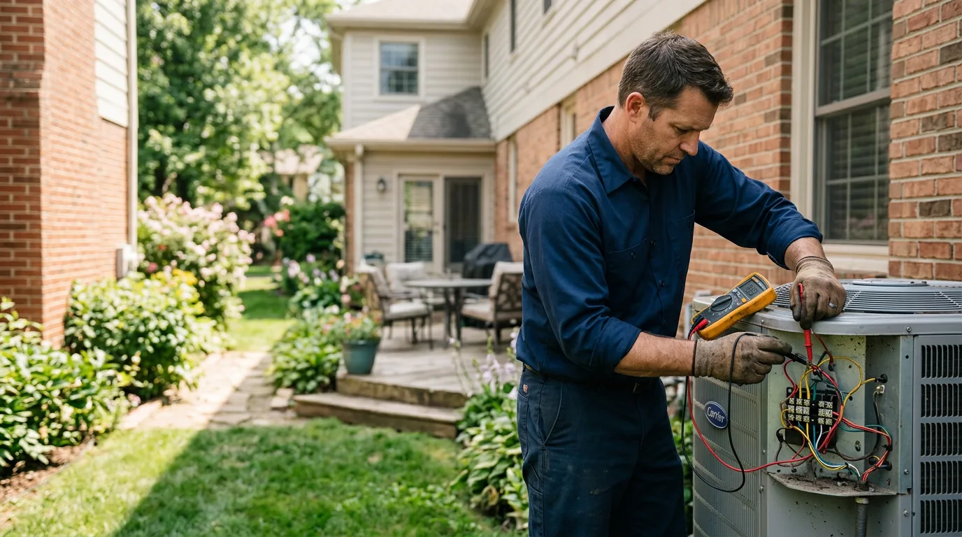 HVAC technician working near Loveville, MD